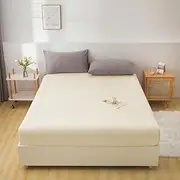 HOME DREAMS Bedding Queen Fitted Sheet - Bottom Sheet - Deep Pocket - Soft Microfiber -Shrinkage and Fade Resistant-Easy Care -1 Fitted Sheet Only (Yellow)