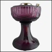 ALADDIN LAMP PART # R083N AMETHYST LINCOLN DRAPE FONT w NICKEL HARDWARE - NEW