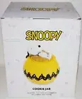 Peanuts Snoopy Eating Cookies Sculpted Canister Ceramic Cookie Jar NEW BOXED