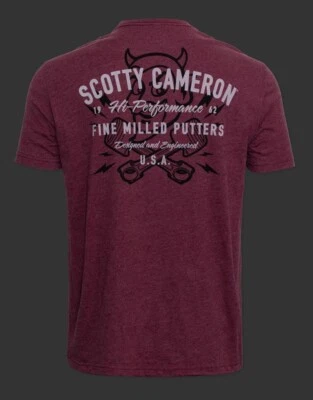 NEW SOLD OUT! Scotty Cameron Putters T-Shirt Speed Demon Heather Maroon LG