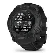 Garmin Instinct 3 Tactical Solar GPS Smart Watch - Black w/ Black Band - 50mm