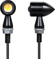 SaZaK Motorcycle Mini Vintage LED Turn Signals Blinker Light Indicator