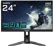 Gigabyte G24F 2 24" FHD Gaming Monitor - 1920 x 1080, 165Hz, 1ms, 300 cd/m², AMD FreeSync Premium, HDR Ready, Displayport 1.2, HDMI 2.0
