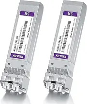 2 Pack REDLUX 10G SFP+ Transceiver, - SFP+ Module, 850nm MMF, Dual LC connector, up to 300-meter, Compatible for Cisco SFP-10G-SR, Meraki, Ubiquiti UniFi UF-MM-10G, TP-Link, Netgear and More