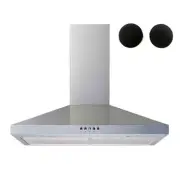 Winflo Wall Mount Range Hood Lighted+Removable Grease Filter+Push Button Control
