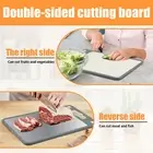 Cutting Board Double Sided Chopping Board Stainless Steel Cutting Board GoZYW
