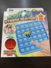Push Pop Bubble Fidget Sensory Toy Octagon Relief Stress and Anxiety ( Orange )