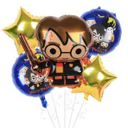5PC Harry Potter Foil Balloon Set Birthday Party Supplies Decoration