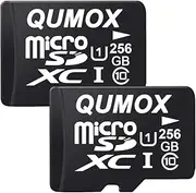 QUMOX 2X 256GB Micro SD Memory Card Class 10 UHS-I 256GB Memory Card