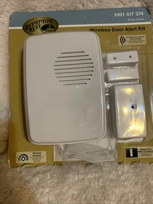 Hampton Bay Wireless Electronic Door Sensor Alert Kit 1001 417 374 Finish White