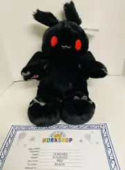 Build A Bear Workshop MOTHMAN Loveable Legends Series Stuffed Black