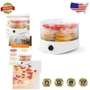 280W Food Dehydrator with 5 Racks & Slide-Out Tray for Healthy Jerky & Snacks