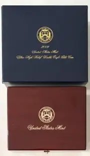 2009 ULTRA HIGH RELIEF DOUBLE EAGLE GOLD COIN MAHOGANY BOX ONLY
