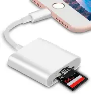 SD and TF Card Reader for All iOS Phones (Phone 14/13/12/11/X/8/7 Plus Max Pro