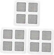 WHAMVOX 3Pcs Self Adhesive Screen Repair Patch for Window Door Grey Easy Install Croppable Mesh Stickers for Fixing Tears Rips Screens for Home Use