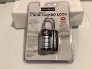 3 dial combo lock airport use samsonite travel sentry flying