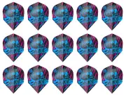 5 New Sets Harrows Savage No. 6 Standard Dart Flights – Ships Tracking - Cyan