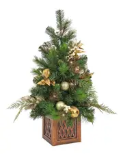 National Tree Company 3ft Christmas Yuletide Glam Decorated Table Top Tree
