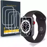 6 PK QHOHQ Screen Protector Apple Watch Series 6/Watch SE 44mm, Full Coverage