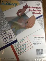 Plain-Vu Clear Laminating Sheets 9 x 12 New Sealed 4 sheets total W.T.Rogers