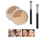 Upgraded Tri-Color Concealer Palette of Covers Acne Marks Dark Circles