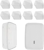 Food Platters with Lids Food Tray Divided Serving Tray with Lid, 8 Compartment Snack Box, Portable Removable Snack Tray, 29x 21x 9cm Rectangle Platters Snack Container for Veggie Fruits Snacks Nuts