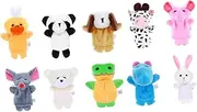 ORFOFE Adorable Animal Finger Puppets 15pcs Set Soft Doll Stuffed Figures Hydrén Interactive Hand for Boys and Girls' Imaginative Play Random Style