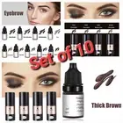 Microblading Permanent Eyebrow Dye Set Of 10 Eyeliner Pigment Pro Tattoo Ink