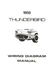 FORD 1958 Thunderbird Wiring Diagram Manual 58