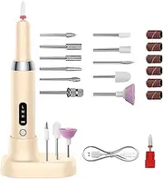 Nail Filer Electric,3 Modes Cordless Nail Drill Portable Nail Drill - Nail Grinder Electric Nail Filer with Charging Base for Home Nail Salon