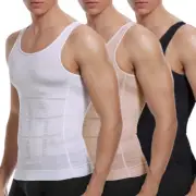 Men Gynecomastia Compression Shaper Slimming Vest Compression Tank Top Shirt AU