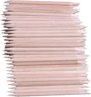 Ipetboom 500 Pcs Wood Nail Sticks Double Sided Wax Applicator Sticks Multi Functional Waxing Tools for Manicure Eyebrow Hair Removal Safe for Skin