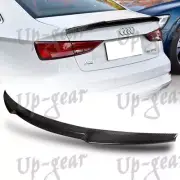 For 14-20 Audi A3 S3 RS3 Sedan 4DR V-Type Real Carbon Fiber Rear Trunk Spoiler (for: Audi)