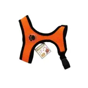 WONDERPUP Adjustable￼ Soft Mesh Dog Harness No-pull Comfort Padded Orange￼ Sz M