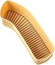 B Baosity Ham Sausage Cutter Banana Slicer Stainless Steel Blade Versatile Compact for Salads, Desserts Space Saving Kitchen Tool, Yellow