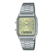 NEW Casio Vintage Retro Champagne Analog-Digital Classic Watch AQ-230A-9AMQY