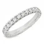 Ring Engagement Eternity 4GQ 2,6 MM N°27 Diamonds Brilliant Cut CT 1,04 D-E Si