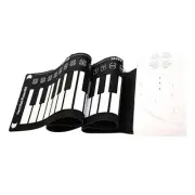 Roll Piano 49 Keys Portable Electronic Piano Keyboard Piano for Beginners J9E9