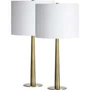 Renwil Sarai Set of 2 Table Lamps in Antique Brushed Brass at Nordstrom One Size