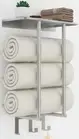 Towel Racks Bathroom Wall Mounted Bethom Towel Rack Shelf 3 Hooks Brushed Nickel