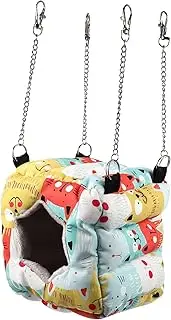 FONDOTIN Comfortable Pet Hammock Guinea Pig Bed Squirrel Bed Parrot Nest Breathable Soft Cozy for Winter