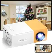 Portable Mini 1920x1080 Resolution Projector with Rich Interface, Small and Portable, and 24-60in Huge Screen, LED Light Source for Home Outdoor Theater Movie (AU Plug)
