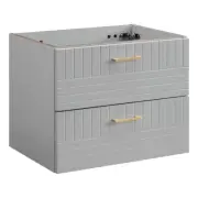 Modway Daybreak 23.5" Particleboard MDF Wood Wall-Mount Bathroom Vanity in Gray