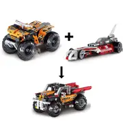 Quad Bike & Record Breaker Combines to Extreme Off-Roader Pull Back Motor