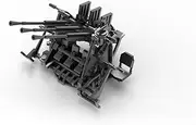 YZ700603 1/700 Model Upgrade Parts IJN Type 96 Triple Mounted AA Gun