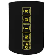 Alcohol Stubby Holder - Genius - Funny Novelty Birthday Gift Joke Beer Can Bottle Coolie