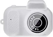 Outdoor Mini Camera with HD Screen Capture Vivid Images On Go Birthday Gift Cartoon Mini Camera ABS Video Recorder 1080P, White