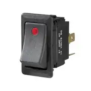 Narva 63047BL Illuminated Off/On Heavy-Duty Rocker Switch (Red)