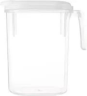 Water Pitcher with Lid | Large Fridge Tea Pitcher with Spout | Juice, Wine, Hot Water, Tea Storage Containers Fridge Accessories with V-Shape Spout for