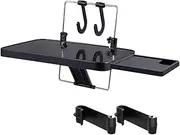 DONFAMDS Folding Car Laptop Bracket with Drawer Portable Backseat Dining Table and Food Tray for Travel and Office Use Fits Vehicle Models Black